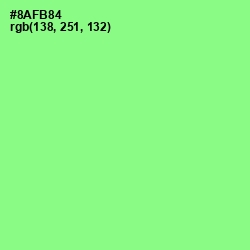 #8AFB84 - Mint Green Color Image