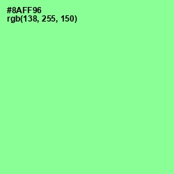 #8AFF96 - Mint Green Color Image