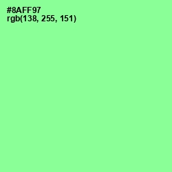 #8AFF97 - Mint Green Color Image