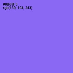 #8B68F3 - Medium Purple Color Image
