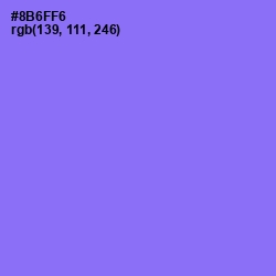 #8B6FF6 - Medium Purple Color Image