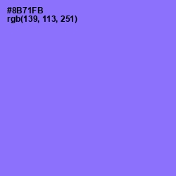 #8B71FB - Medium Purple Color Image