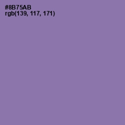 #8B75AB - Purple Mountain's Majesty Color Image