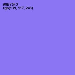 #8B75F3 - Medium Purple Color Image