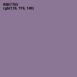 #8B7795 - Mountbatten Pink Color Image