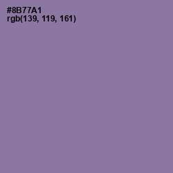 #8B77A1 - Purple Mountain's Majesty Color Image