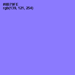 #8B79FE - Medium Purple Color Image