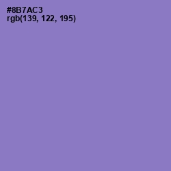 #8B7AC3 - True V Color Image
