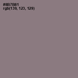 #8B7B81 - Mountbatten Pink Color Image