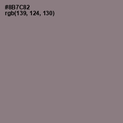 #8B7C82 - Mountbatten Pink Color Image