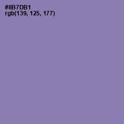 #8B7DB1 - Lavender Purple Color Image