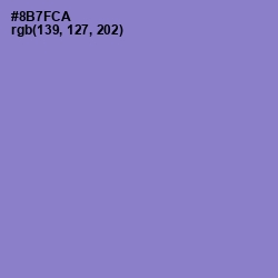 #8B7FCA - True V Color Image