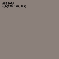 #8B807A - Schooner Color Image