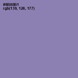 #8B80B1 - Manatee Color Image