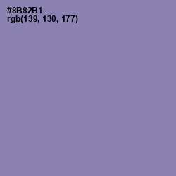 #8B82B1 - Manatee Color Image