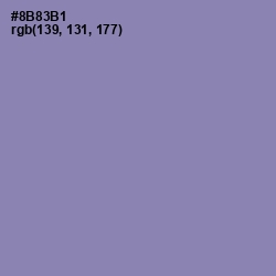 #8B83B1 - Manatee Color Image