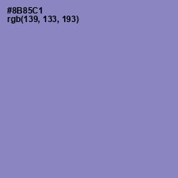 #8B85C1 - Chetwode Blue Color Image