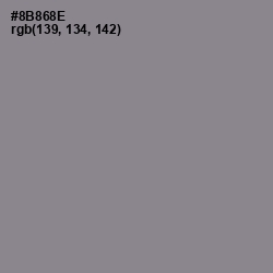 #8B868E - Monsoon Color Image