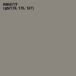#8B877F - Schooner Color Image