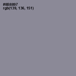 #8B8897 - Oslo Gray Color Image