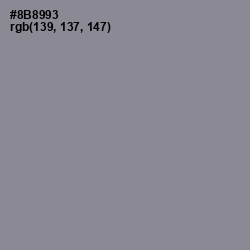 #8B8993 - Oslo Gray Color Image