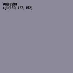#8B8998 - Oslo Gray Color Image