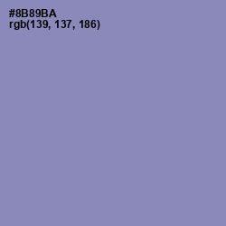 #8B89BA - Bali Hai Color Image