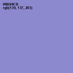 #8B89CB - Chetwode Blue Color Image