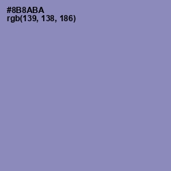 #8B8ABA - Bali Hai Color Image
