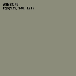 #8B8C79 - Granite Green Color Image