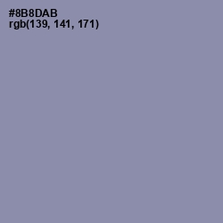 #8B8DAB - Manatee Color Image