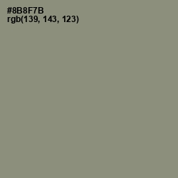 #8B8F7B - Granite Green Color Image