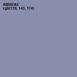 #8B8FAE - Manatee Color Image