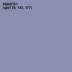 #8B8FB1 - Manatee Color Image