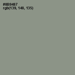 #8B9487 - Spanish Green Color Image