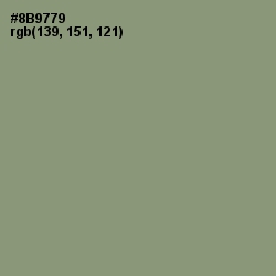 #8B9779 - Battleship Gray Color Image