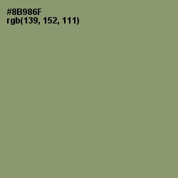 #8B986F - Battleship Gray Color Image