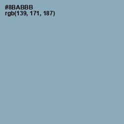 #8BABBB - Gull Gray Color Image