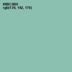 #8BC0B0 - Shadow Green Color Image