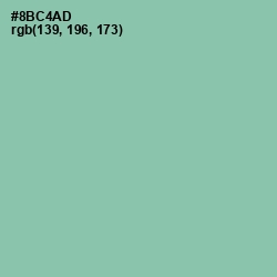 #8BC4AD - Shadow Green Color Image