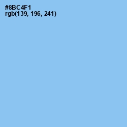 #8BC4F1 - Cornflower Color Image