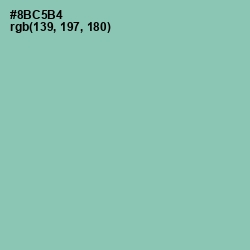 #8BC5B4 - Shadow Green Color Image