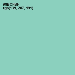 #8BCFBF - Vista Blue Color Image