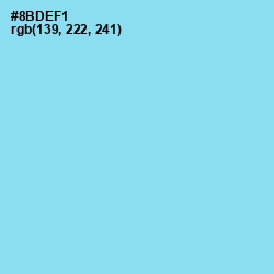 #8BDEF1 - Cornflower Color Image