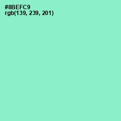 #8BEFC9 - Riptide Color Image