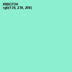 #8BEFD0 - Riptide Color Image
