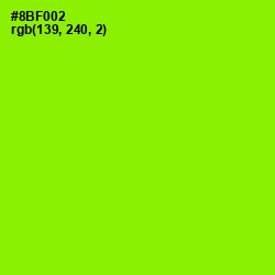 #8BF002 - Inch Worm Color Image