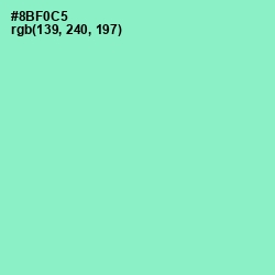 #8BF0C5 - Riptide Color Image