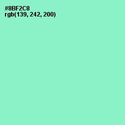#8BF2C8 - Riptide Color Image