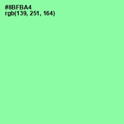 #8BFBA4 - Mint Green Color Image